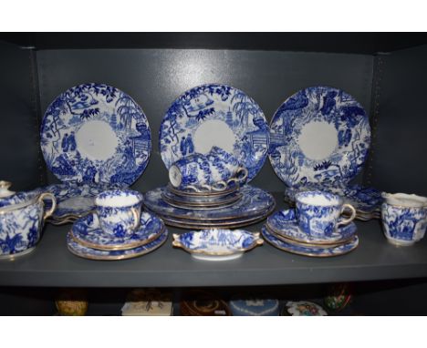 A part Royal Crown Derby 'Mikado' part Dinner service comprising of fluted plates , jug, cups saucers and more.
Condition Rep