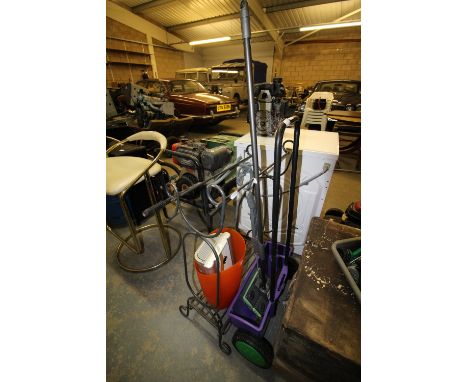 Aluminum Step Ladders, De-humidifier, Garden Trolley, 2 Parasols &amp; a Towel Rail
