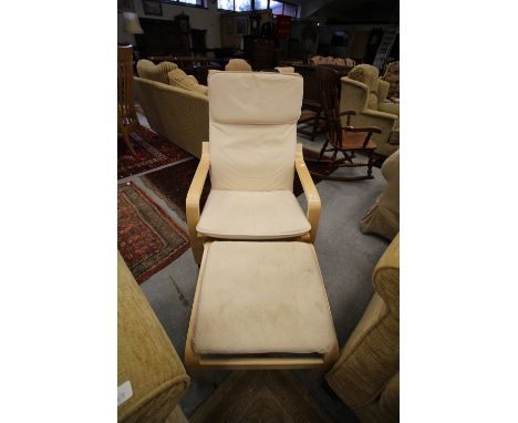 Ikea poang Chair &amp; Stool