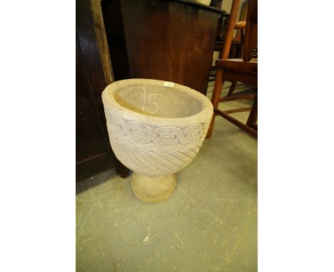 Pair of Mayan Urns - decorated with Aztec designs on base
