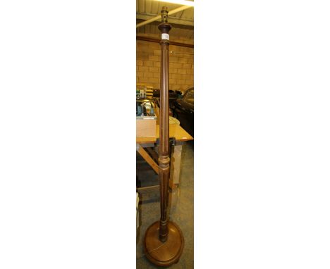 Walnut standard lamp
