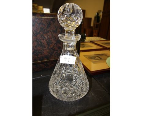 Cut glass decanter