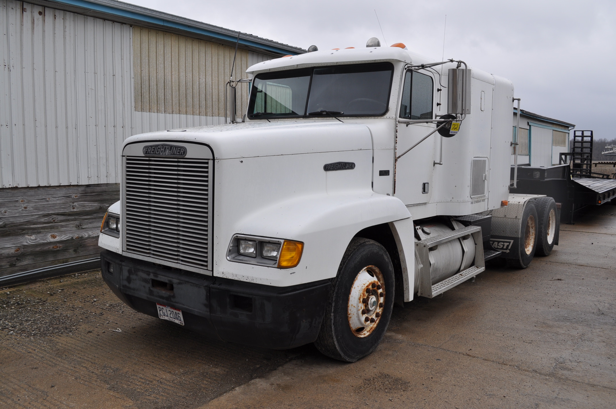 1991 Freightliner FLD 120 semi truck, 42” flat top sleeper, 12.7 ...