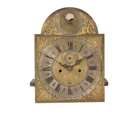 A George I eight-day longcase clock movement with lunar calendar, Edward Cockey, Warminster, circa 1720 The five finned pilla