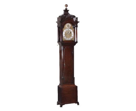 An important George II/III mahogany domestic regulator, Henry Hindley, York, mid 18th century   The substantial eight-day mov