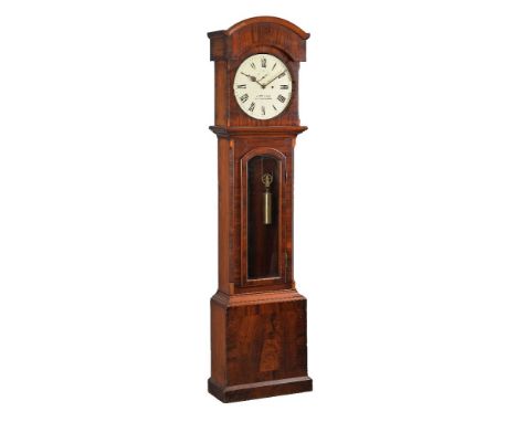 A Victorian mahogany domestic longcase regulator timepiece, Berry and Son, West Hartlepool, circa 1875   The eight-day four p