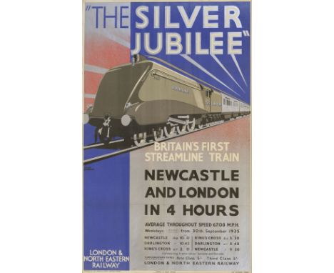 London & North Eastern Railway. "The Silver Jubilee", Britain's First Streamline Train, Newcastle and London in 4 Hours, by F