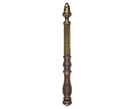 Bristol Tipstaff. A fine William IV tipstaff, the brasswork engraved with crown between WR and St Mary Redcliff[sic] Ward 183