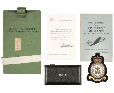 Wing Commander J.C.W. Goldthorp, DFC. A collection of WWII period items relating to the RAF service of Wing Commander Goldtho