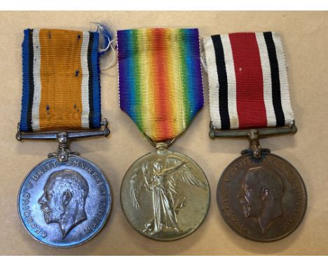 Three: Sergeant R. Laurenson, Royal Air ForceBritish War and Victory Medals (206459. Sgt. R.L. Lawrenson [sic]. R.A.F.), Spec