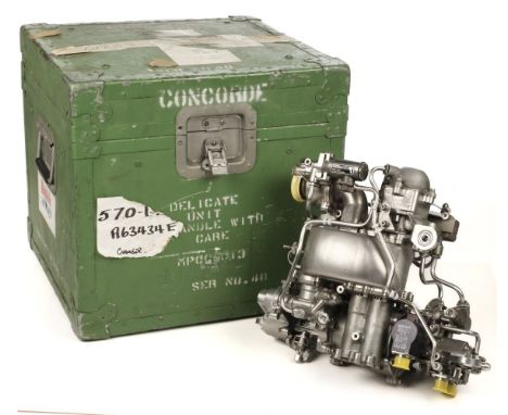 Concorde. A Concorde Reverse Bucket Actuator, with Airesearch Mfg Company data plate stamped 'Part Series 126464-1, Serial Mo