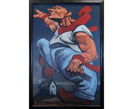 * PETER HOWSON OBE,NIJINSKYoil on canvas, signed183cm x 122cm (72 x 48 inches)Framed.Note: A genuinely exceptional and well d