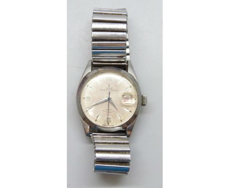 A Tudor by Rolex Prince Oysterdate 34 rotor self-winding stainless steel case wristwatch, 35mm including crown, on a Fixoflex