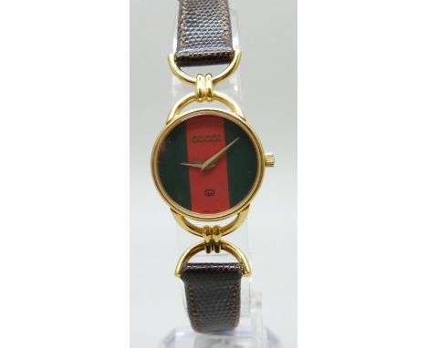 A lady's Gucci wristwatch, ref 6000L, 24mm including crown