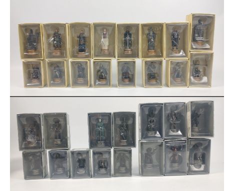 Eaglemoss LORD OF THE RINGS lead chess set number 3, all boxed as newApprox 32 pieces
