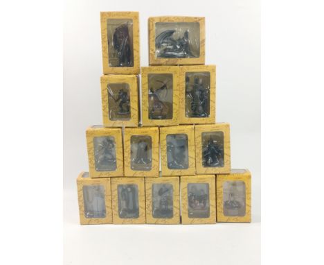 LORD OF THE RINGS - 15 boxed NLC figures by EAGLEMOSS  to include good guys and bad guys: Gollum, an Easterling soldier, Arwe