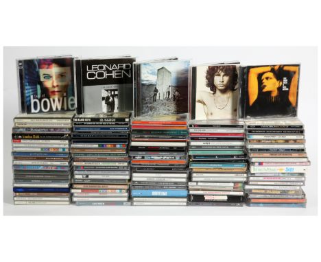 A large collection of Classic Rock CDs. Includes artists: David Bowie, Jimi Hendrix, The Kinks, John Mayall, The Who, Peter G