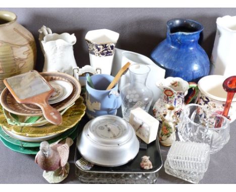 GOEBEL PIGEON/DOVE, Gaudy Welsh hexagonal jug, Mason's mandalay planter and other china, pottery and glassware (2 boxes)