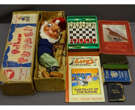 PELHAM PUPPET, boxed, Enid Blyton's Big Ears vintage, 'The Adventures of Larry the Lamb' book and similar items