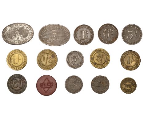 ANGUS, Dundee, Dundee & District Co-op Coal AL, Penny, Fivepence, Sixpence, Shilling, 5 Shillings, Pound, Shilling, One Shill