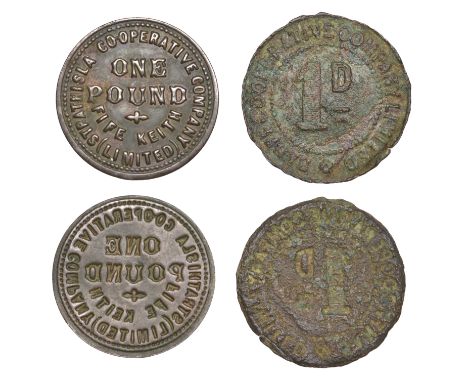 BANFF-SHIRE, Banff, Banff CCL, Penny (R 2); Keith, Strathisla CCL, Pound (R 10) [2]. First excavated, second very fine, both 