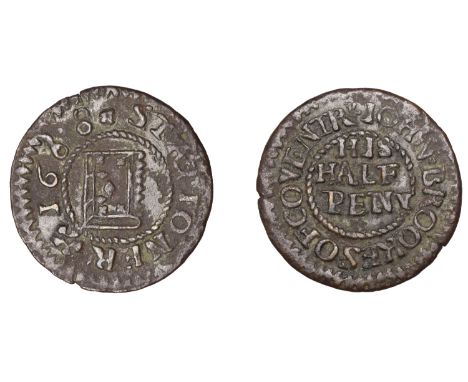 17th Century Tokens, WARWICKSHIRE, Coventry, John Brookes, Halfpenny, 1668, 2.06g/9h (N 5314; BW. 65). Some surface deposit, 