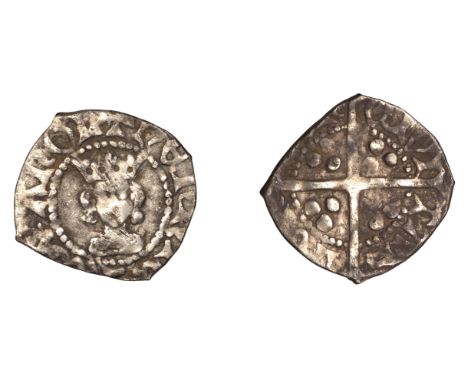 Henry IV (1399-1413), Light coinage, Halfpenny, London, no marks by crown, narrow bust, 0.52g/7h (Withers 1; N 1366; S 1737).