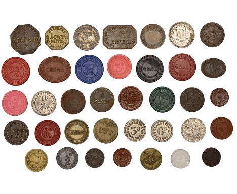 RENFREWSHIRE, Barrhead, Barrhead CSL, Farthing, Halfpence (3, different), Twopence, Threepence, Sixpence, Shillings (2, diffe