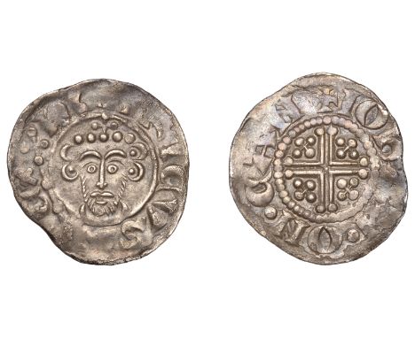 Short Cross coinage, John, Penny, class Vb, Canterbury, Iohan, iohan · on · can, curls 2/2, pellets 1/2, 1.45g/1h (SCBI Mass 