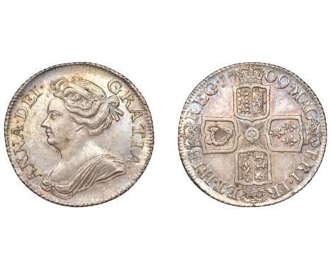 Anne (1702-1714), Shilling, 1709, third bust (ESC 1402; S 3610). Toned, about extremely fine £300-£400