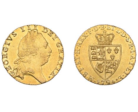 George III (1760-1820), Pre-1816 issues, Guinea, 1794, fifth bust (EGC 725; S 3729). Some light surface marks, otherwise good