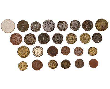 FIFE, East Wemyss, East Wemyss CSL, Halfpenny, Penny, Threepence, Sixpence and 2 Shillings (R 1-4, 6); Freuchie, Freuchie Old