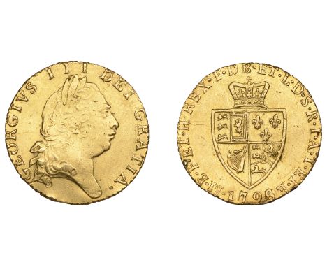 George III (1760-1820), Pre-1816 issues, Half-Guinea, 1798/7, fifth bust (EGC 842; S 3735). Cleaned, traces of mounting, othe