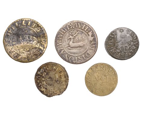 17th Century Tokens, OXFORDSHIRE, Chipping Norton, William Diston, Halfpenny, 1666, 1.70g/3h (N 3624d, this piece; BW. 61), S