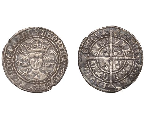 Henry VI (First reign, 1422-1461), Annulet issue, Groat, Calais, mm. cross II, 3.82g/9h (Whitton 12; N 1427; S 1836). About v