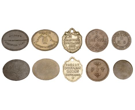 LONDON, Covent Garden, Theatre Royal, Second Theatre, 1809, copper, first g[allery] k[ing’s] s[ide], rev. k, 29mm, 10.12g (W 