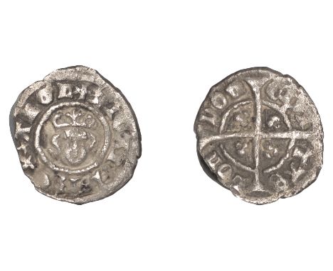 Richard II (1377-1399), Farthing, London, small bust, no neck, 0.26g/9h (Withers 1; N 1334; S 1703). Good fine or better, rar