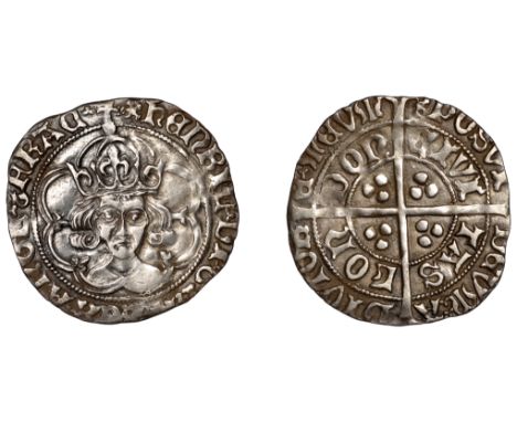 Henry VII (1485-1509), Facing Bust issue, Groat, class II, mm. cinquefoil, no fleurs on upper cusps, trefoil stops, double st