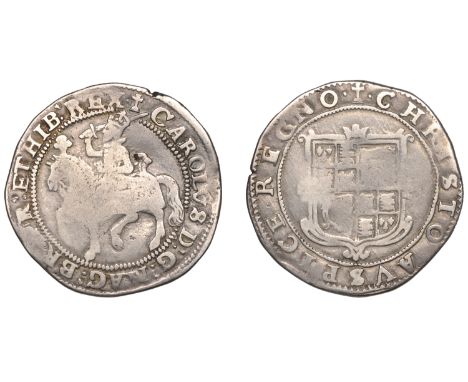 Charles I (1625-1649), Tower mint, Halfcrown, Gp I, type 1a3, mm. cross Calvary, first horseman, no ground line below horse, 