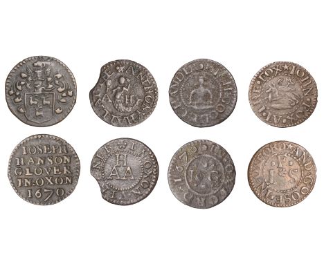 Oxford, John Fox, Farthing, 1.05g/6h (L 44; N 3747; BW. 135); Rich. Goode, Farthing, 1670, 0.52g/12h (L 45; N 3688; BW. 136);