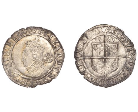 Elizabeth I (1558-1603), Sixth issue, Sixpence, 1583, mm. A, bust 5A, reads elizab d g ang fr et hib regi, 2.81g/5h (N 2015; 