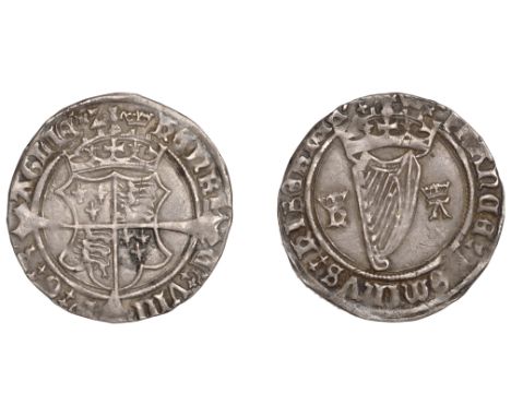 Henry VIII (1509-1547), First Harp issue (1534-40), Groat, mm. crown, ha (Anne Boleyn), 2.44g/4h (S 6472; DF 201). Some light