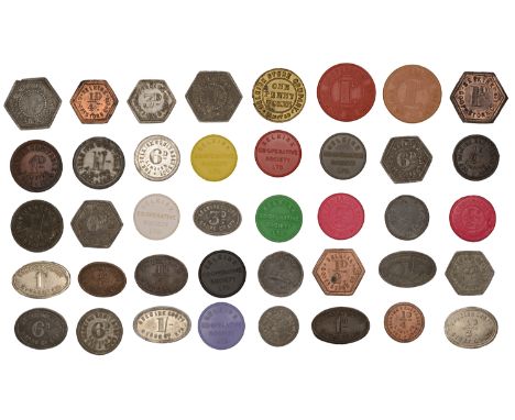 SELKIRKSHIRE, Selkirk, Selkirk Store Co 1846, Farthings (2) (R 1 (2)); Selkirk Store Co Ltd, Penny (R 3); Selkirk CSCL, Farth