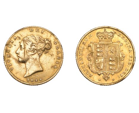 Victoria (1837-1901), Half-Sovereign, 1844 (M 418; S 3859). Some scratches and other marks, otherwise very fine £150-£180