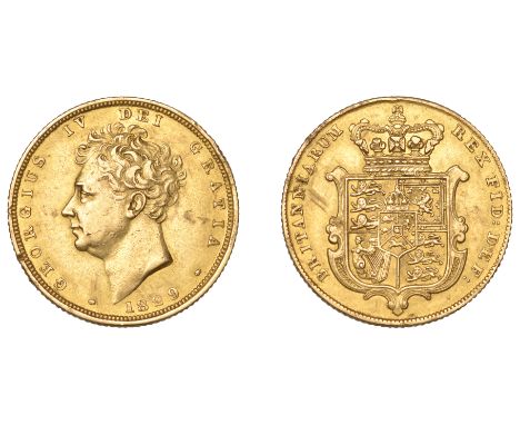 George IV (1820-1830), Sovereign, 1829 (M 14; S 3801). A few edge nicks and surface marks, otherwise better than very fine £6