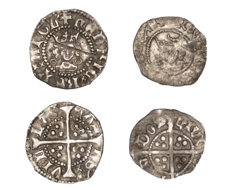 Henry VI, Annulet issue, Halfpenny, Calais, 0.43g/6h (N 1435; S 1849); Edward IV, First reign, Heavy coinage, Halfpenny, Lond