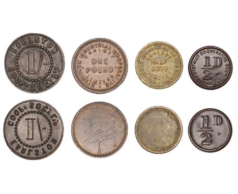 BERWICKSHIRE, Duns, Duns & District CSL, Halfpenny (R 1); Earlston, Earlston CSL, Shilling ([R 6]); Eyemouth, Eyemouth ICSL, 