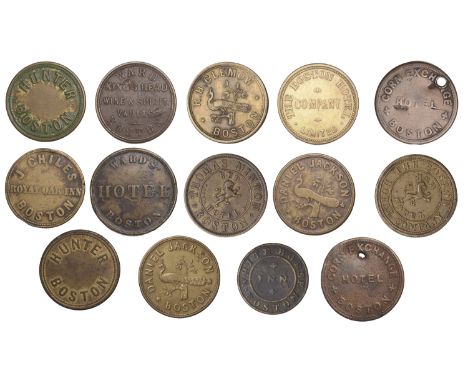 Miscellaneous Tokens and Checks, LINCOLNSHIRE, Boston, The Boston Hotel Co Ltd, brass Threehalfpence by Smith, 26mm (H 15); C