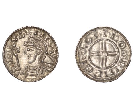 Cnut (1016-1035), Penny, Short Cross type, Rochester, Godwine, godpine on rof, small pellet to right of sceptre handle, 1.00g