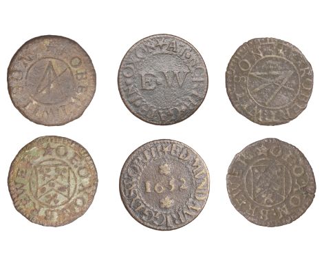 Oxford, Robert Wilson, Farthings (2), 1.03g/12h (L 110; N 3738; BW. 186), 0.47g/12h (L 111; N 3739; BW. 186); Edmund Wrigglys